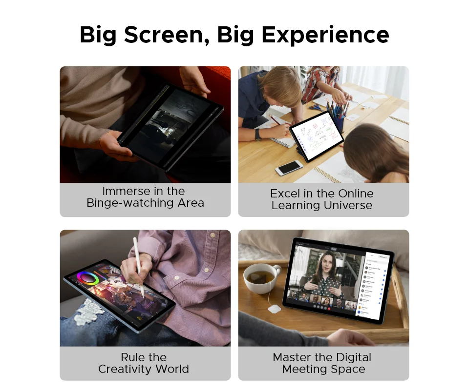 DOOGEE U11 Android 15 Tablet 11' Ultra-clear 90Hz Display 16GB(4+12) 128GB 8580mAh Battery Unisoc T606 Octa-core Dual Speaker