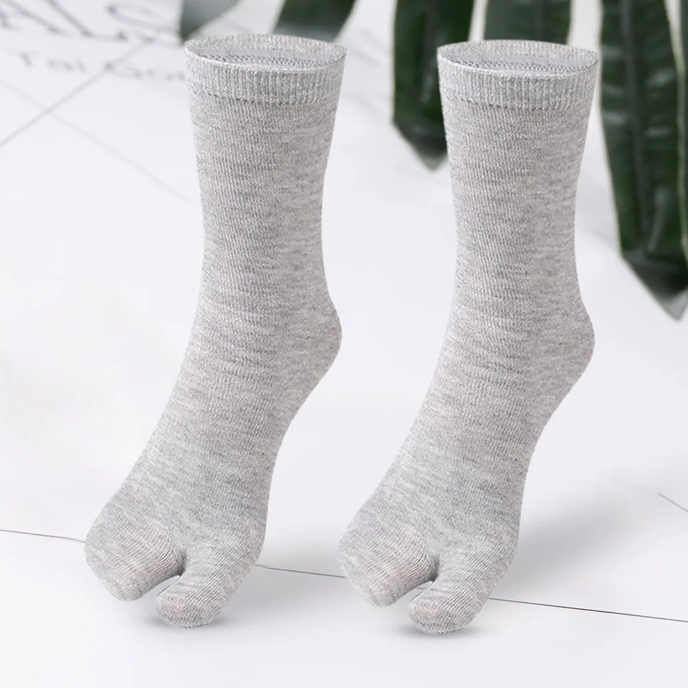 1-5Pair Japanese Style Two Finger Socks Unisex Clog Socks Polyester Toe Separation Socks Kimono Flip Flop Sandal Split Toe Sock
