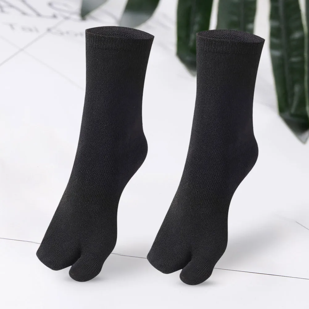 1-5Pair Japanese Style Two Finger Socks Unisex Clog Socks Polyester Toe Separation Socks Kimono Flip Flop Sandal Split Toe Sock