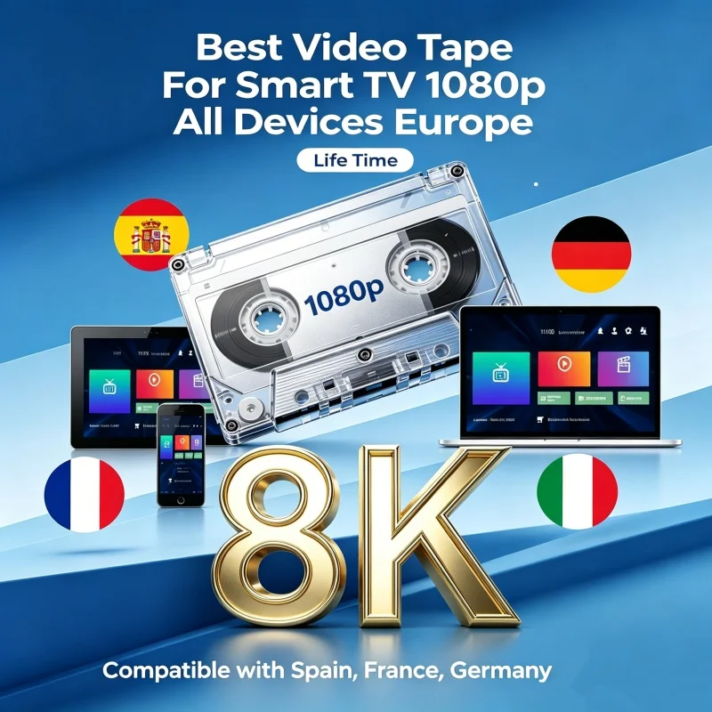 TVXXXX6313 Video Tape Music Cassette Stable FHD 4K HDR Smart TV Connection Global Delivery Netherlands France Germany Poland UK