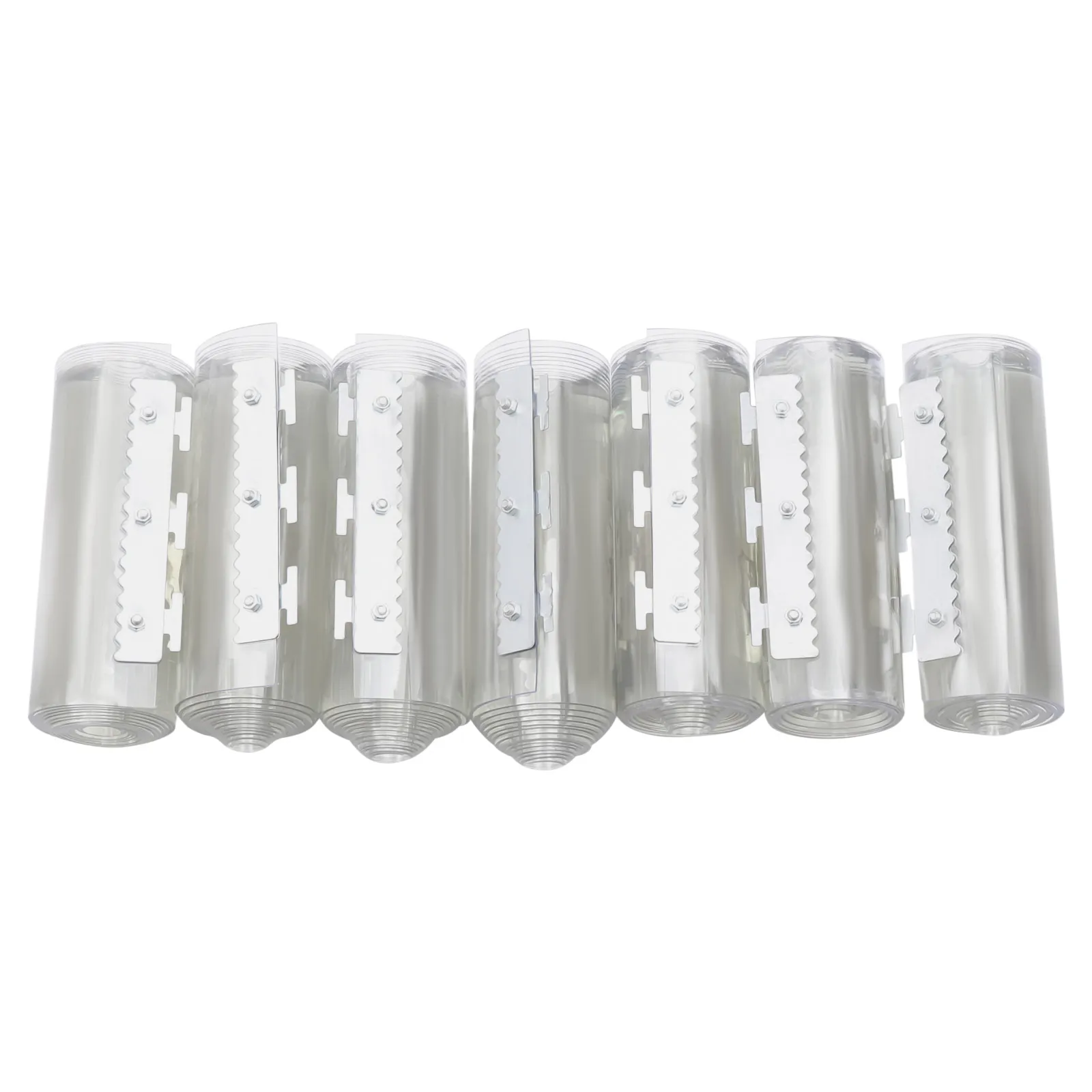 7X PVC Strip Curtain Plastic Soft Freezer Room Door Curtain Kit Hanging 18cm X2m Air-Conditioning Heat Insulation