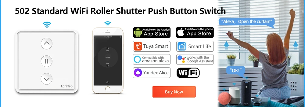 Tuya Smart Life Curtain Switch Module Remote Control Blinds Roller Shutter RF+WIFI App Timer Google Home Aelxa Echo Smart Home