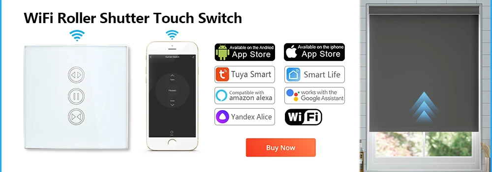 Tuya Smart Life Curtain Switch Module Remote Control Blinds Roller Shutter RF+WIFI App Timer Google Home Aelxa Echo Smart Home