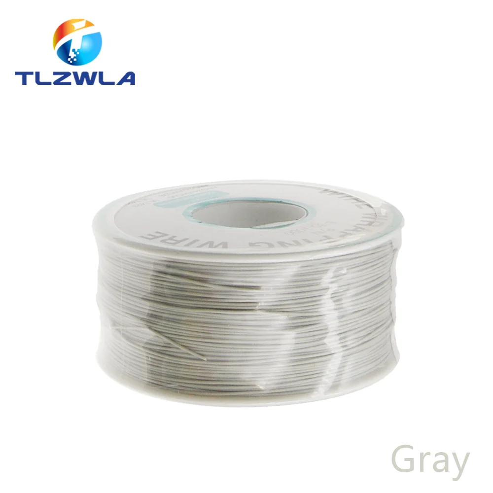 30AWG 0.5MM PCB Flying Jumper Wire OK Line Wrapping Wrap Flexible Insulation Tin-Plated 250Meter 820FT Single Conductor