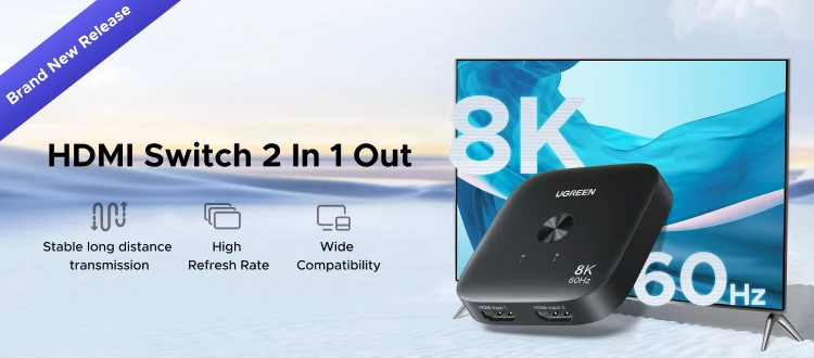 UGREEN 8K HDMI-Compatible Cable for Xiaomi TV Box PS5 Ultra High Speed Certified 8K@60Hz Cable 48Gbps eARC Dolby Vision