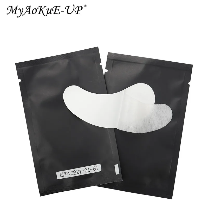 HOT 50/100 Pairs Eyelash Pad Gel Patch For Grafting Eyelash Extension Patches Eye Tips Sticker Wraps Cosmetic Makeup Tools