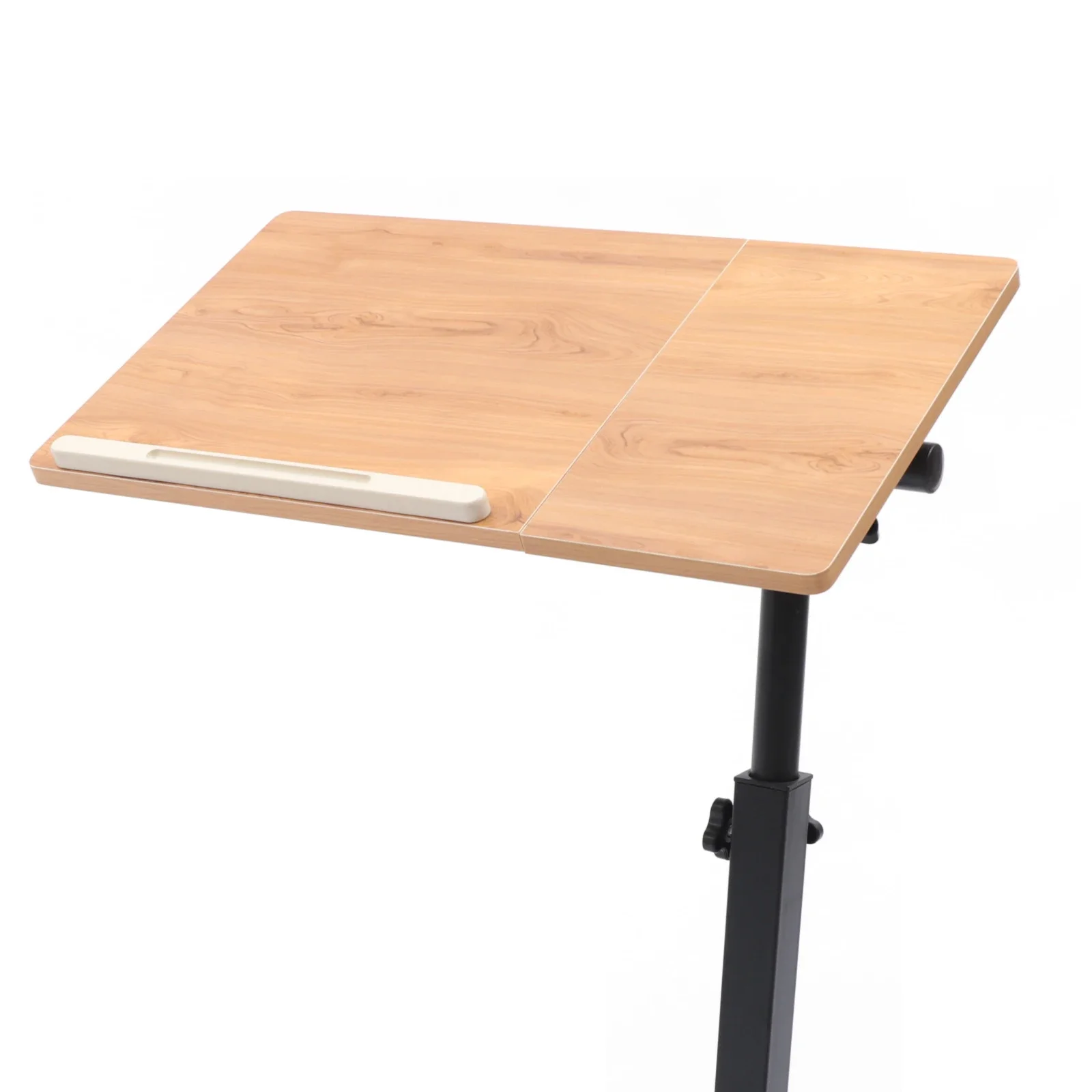 Mobile Laptop Table Adjustable 360° Rotation Computer Mobile Stand, Rolling Laptop Stand w/ Tilting Top 58-90cm