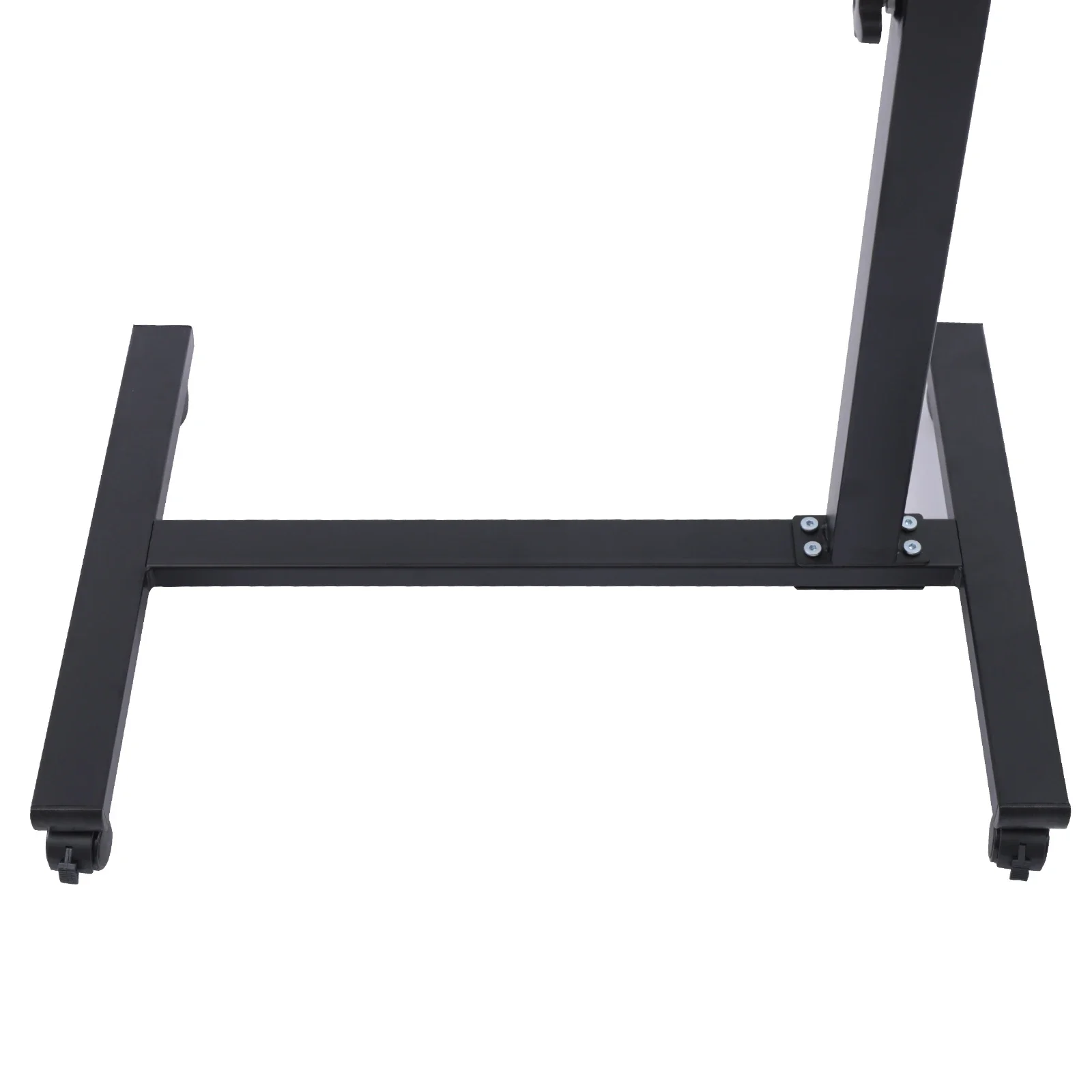 Mobile Laptop Table Adjustable 360° Rotation Computer Mobile Stand, Rolling Laptop Stand w/ Tilting Top 58-90cm