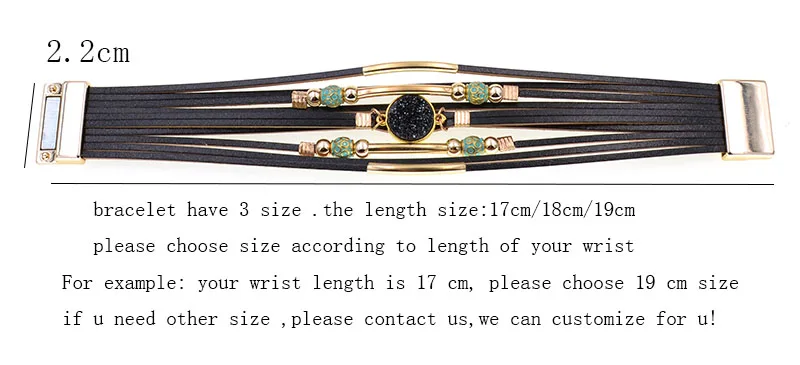 WELLMORE Women Bracelets Bohemia Bracelets Fashion Wrap Bracelet Leather Bracelets for Women Female Jewelry Wholesale