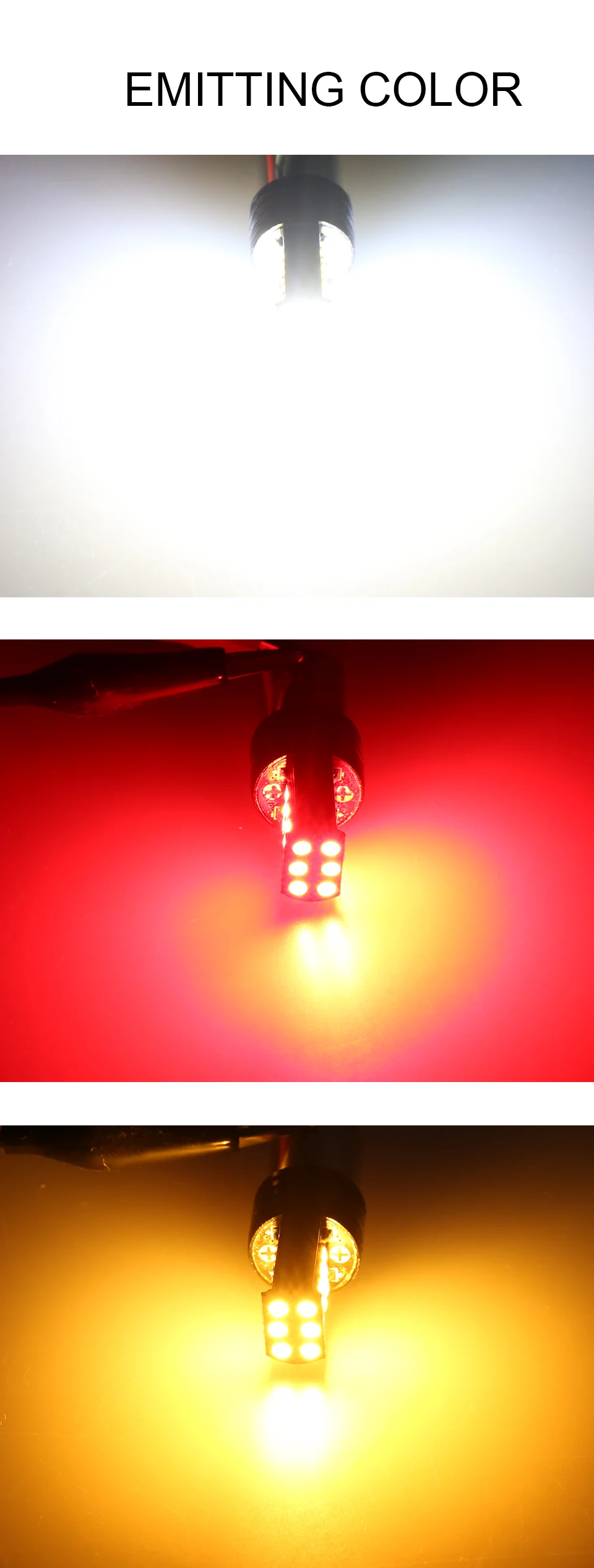NLpearl 2pcs Py21w Ba15s P21w Led 1156 Bau15s Bulb 3030SMD Canbus 1157 Led Bay15d P21/5w Car Turn Signal Lamp Brake Backup Light