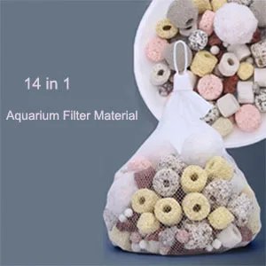 10Pcs Filter Net Bag Mesh Bag Acquarium Pond For Bio Ball Carbon Media Ammonia Aquarium Fish Tank Isolation Bag White Black
