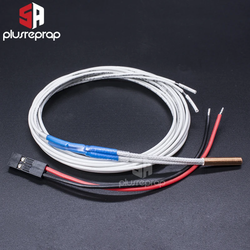 NTC 100K ohm B3950 Thermistor 3x15mm Cartridge Sensor High Temperature for 3D V6 Upgraded Heater Block 3D Printer