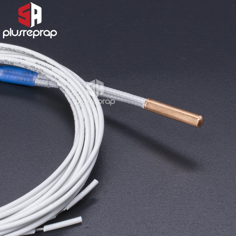 NTC 100K ohm B3950 Thermistor 3x15mm Cartridge Sensor High Temperature for 3D V6 Upgraded Heater Block 3D Printer