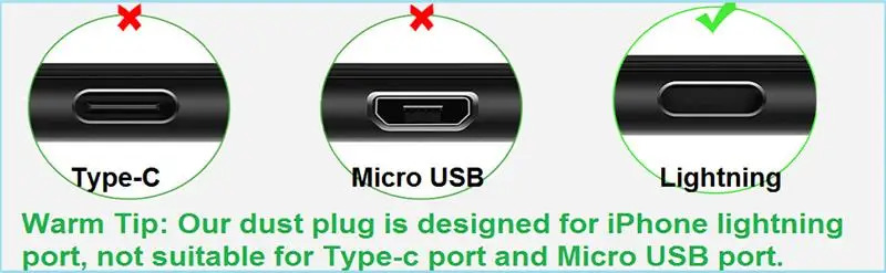 2pcs Metal Dust Plug Charging Port Dust Plug for iPad iPhone 14 Plus 13 12 Mini 11 Pro Max Xr for iOS Lightning Plug Accessories