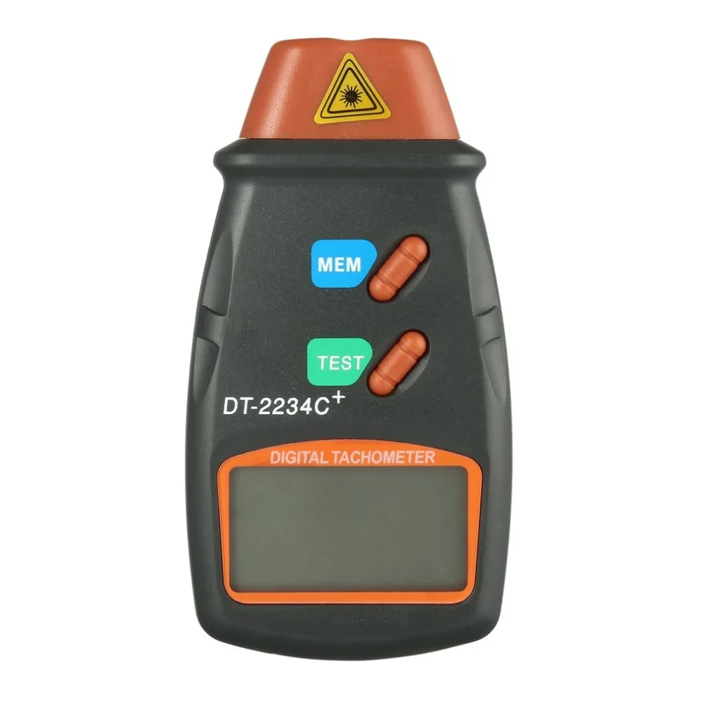Kebidumei Dt2234C + Digital Laser Tachometer Rpm Meter Non-Contact 2.5Rpm-99999Rpm Lcd Display Speed Meter Dt2234C Tester Speed