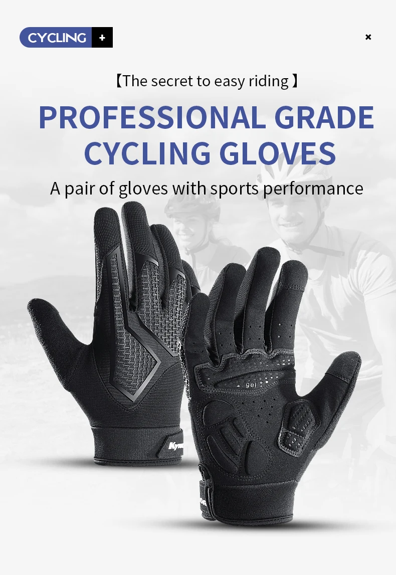Long Finger Non-Slip Shock-Absorbing Cycling Gloves Spring And Summer Men'S Breathable Sunscreen Touch Screen Riding Gloves