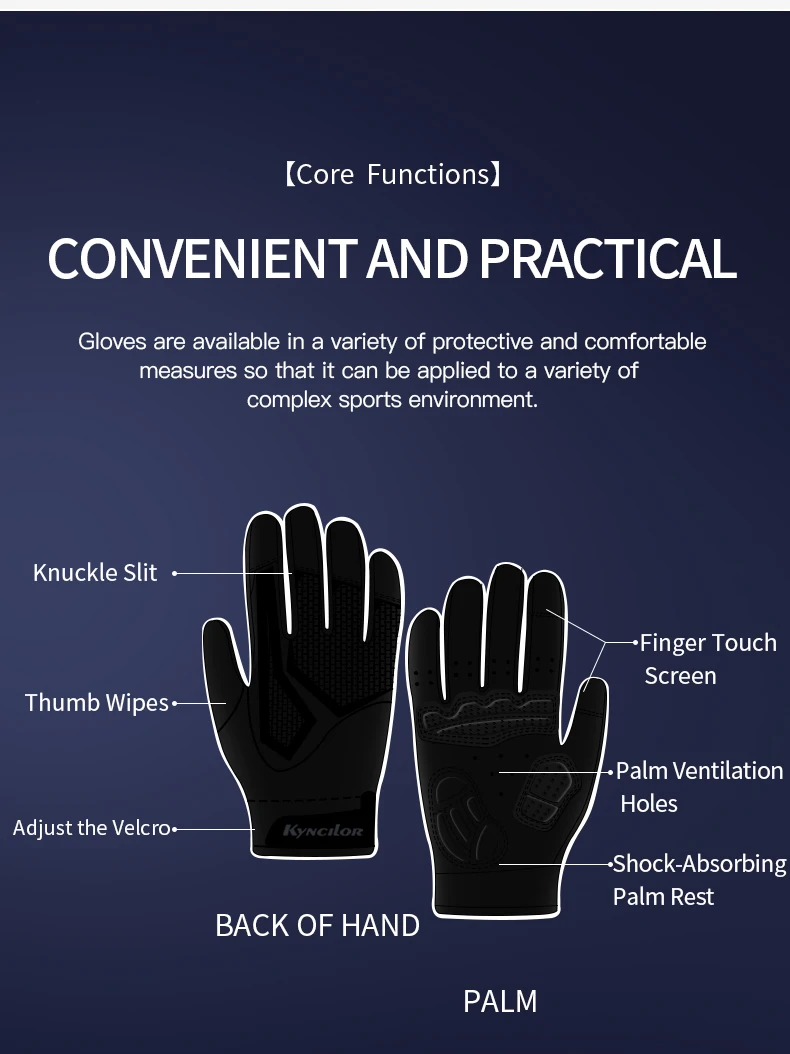 Long Finger Non-Slip Shock-Absorbing Cycling Gloves Spring And Summer Men'S Breathable Sunscreen Touch Screen Riding Gloves