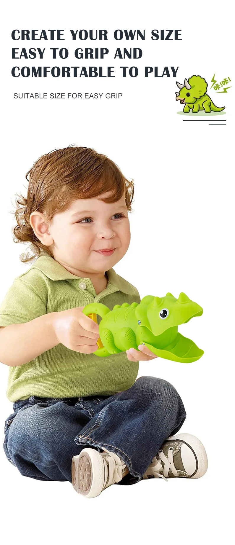 Children's Beach Toy, Lobster, Dinosaur Toy Clip, Male and Female Crab Foot Pliers, Robotic Arm, Beach Dredging Shovel Set