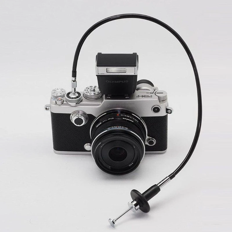 Camera Manual Shutter Release Control Cable 40cm/70cm/100cm Mechanical Locking Shutter Line Prevents Camera Vibration