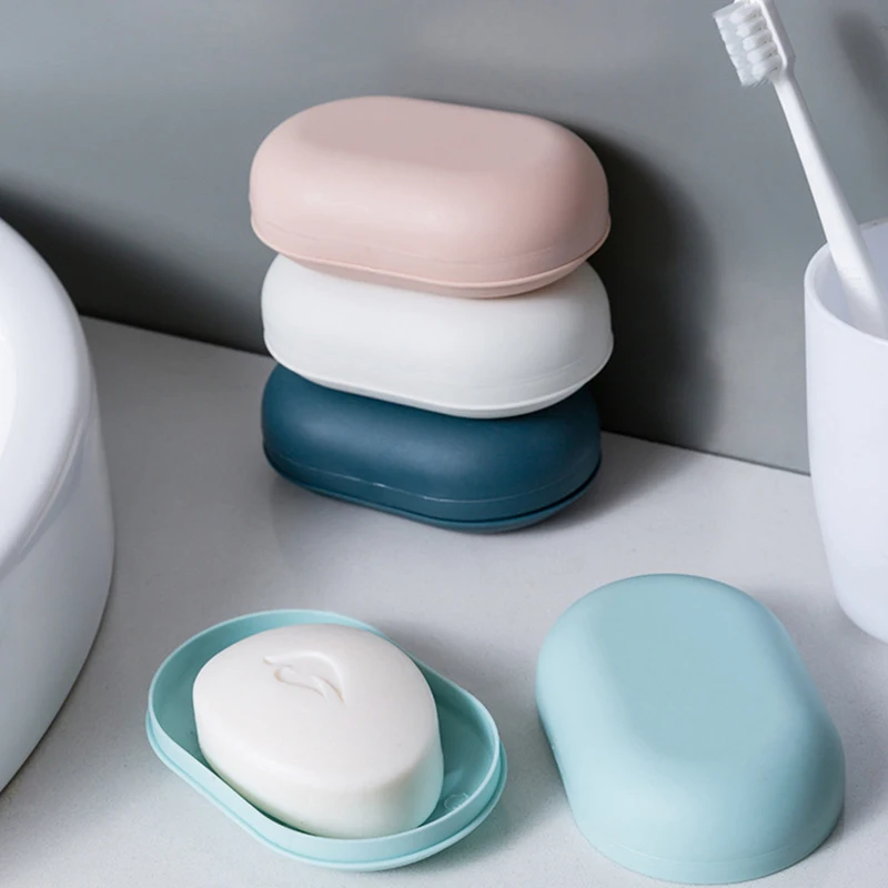 Waterproof Leak Proof Sealed Soap Box Travel Stylish Compact Easy To Carry Bathroom Storage Sealed Box Bathroom Supplies