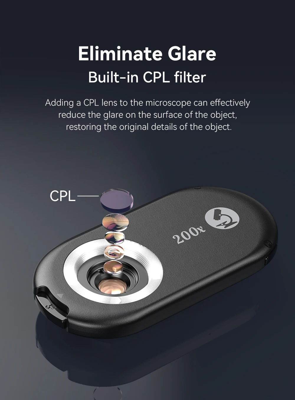 APEXEL NEW PhoneMicro 5 100X -200X Microscope Lens for Phone Lens 3 in 1 Magnification MacroLens with LED Smartphone Accessories