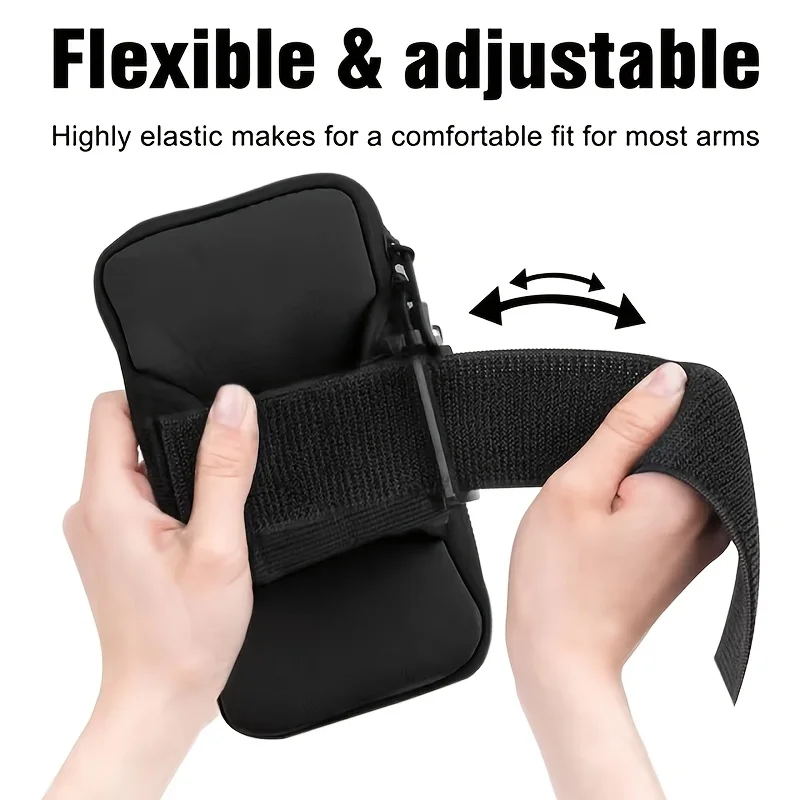 Outdoor Cycling Sports Arm Bag, Portable Fitness Storage Bag, Mobile Phone Bag, Sports Phone Case, Running Arm Pouch, Suitable for Fitness, Jogging, and Hiking
