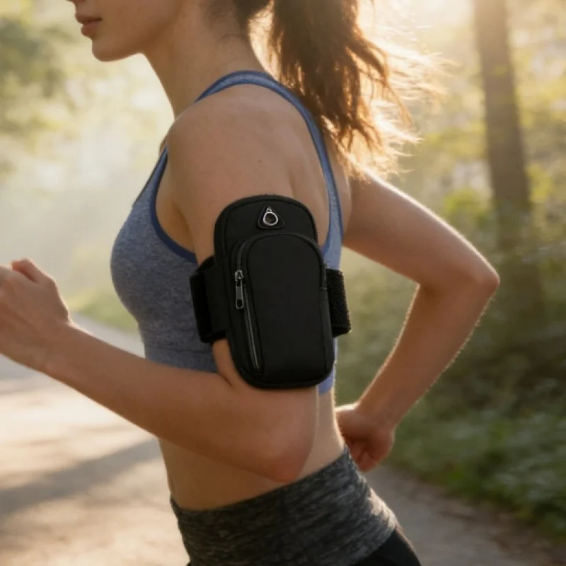 Outdoor Cycling Sports Arm Bag, Portable Fitness Storage Bag, Mobile Phone Bag, Sports Phone Case, Running Arm Pouch, Suitable for Fitness, Jogging, and Hiking
