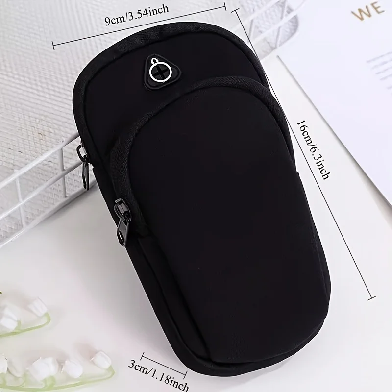 Outdoor Cycling Sports Arm Bag, Portable Fitness Storage Bag, Mobile Phone Bag, Sports Phone Case, Running Arm Pouch, Suitable for Fitness, Jogging, and Hiking