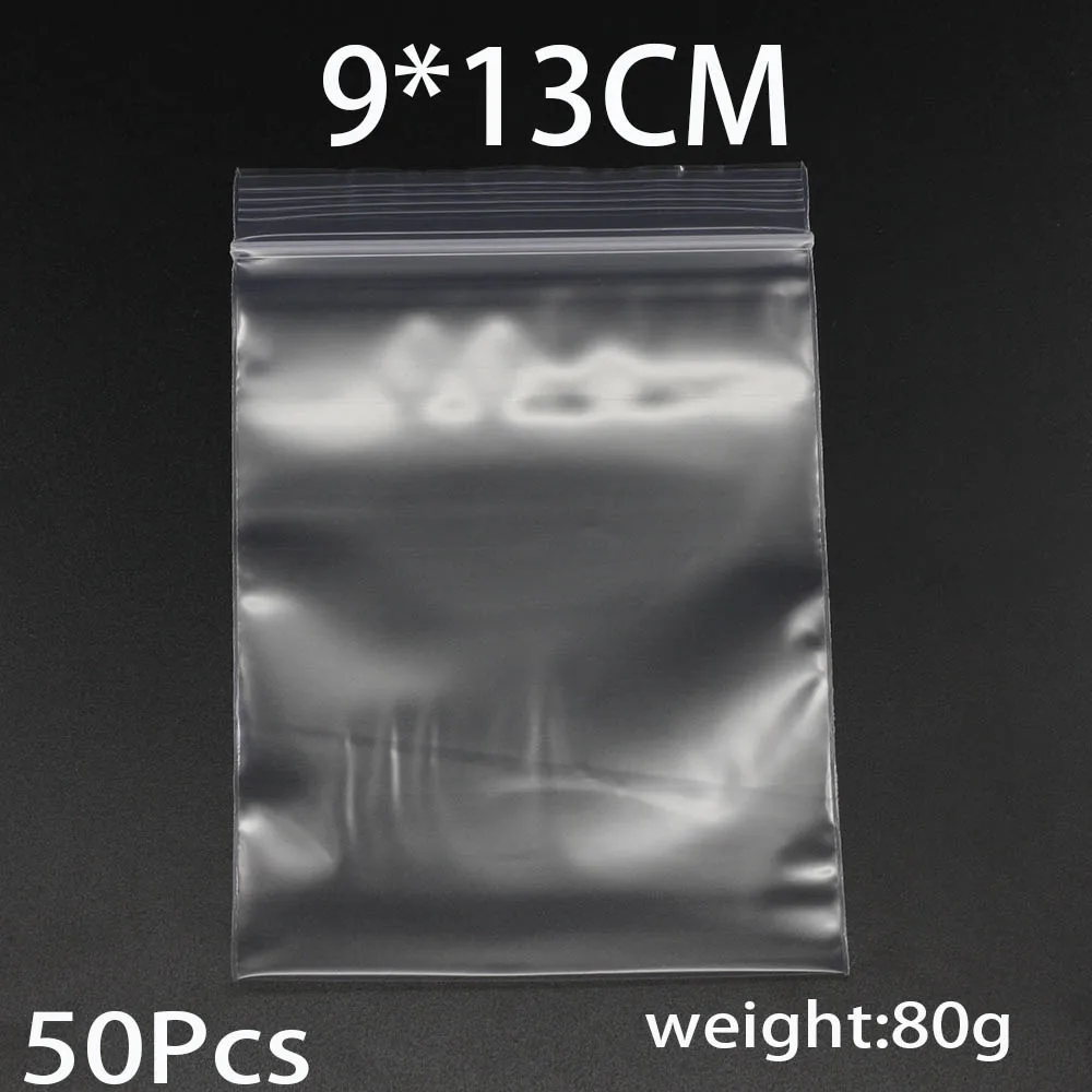 30-100pcs/bag 4*6/5*7/6*8/7*10/8*12cm Zipped Lock Reclosable Plastic Poly Clear Bags Bulk Jewelry Craft Accessory Packaging