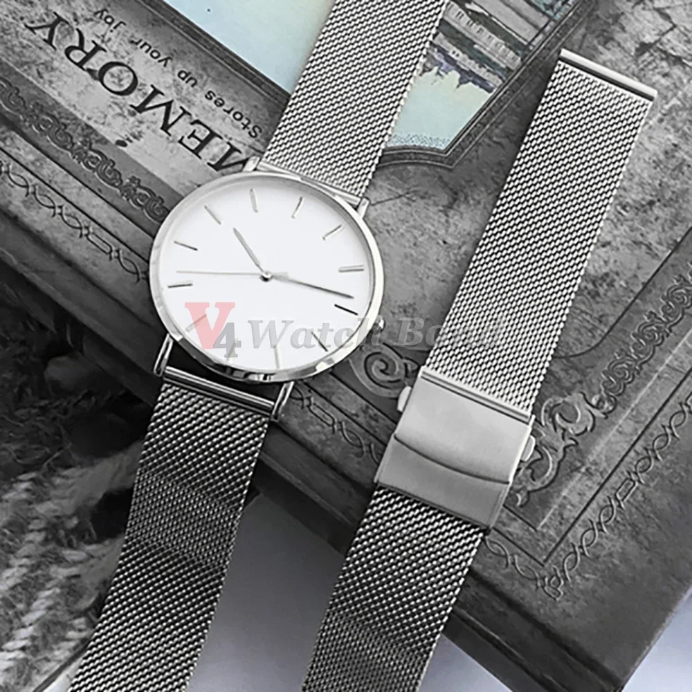 20mm 22mm 18mm Strap 0.6 1.0mm Mesh Milanese Watch Band for IWC for Rolex for Omega Stainless Steel Wristband for Seiko Bracelet