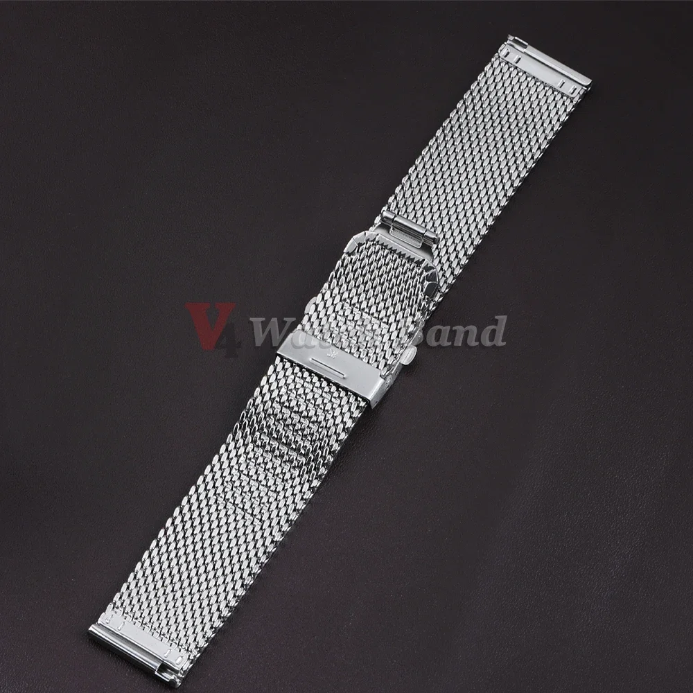 20mm 22mm 18mm Strap 0.6 1.0mm Mesh Milanese Watch Band for IWC for Rolex for Omega Stainless Steel Wristband for Seiko Bracelet