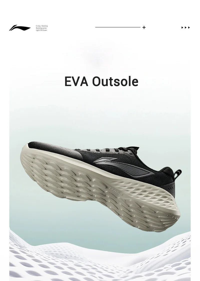 Li-Ning Men's Jogging Shoes LIGHT CLOUD Soft Breathable Running Shoes LiNing Leisure Sports Sneakers ARSV037