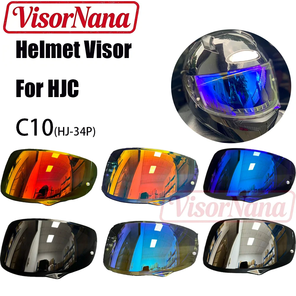 Visor Lens For HJC HJ-34P Helmet Visor Fits C10