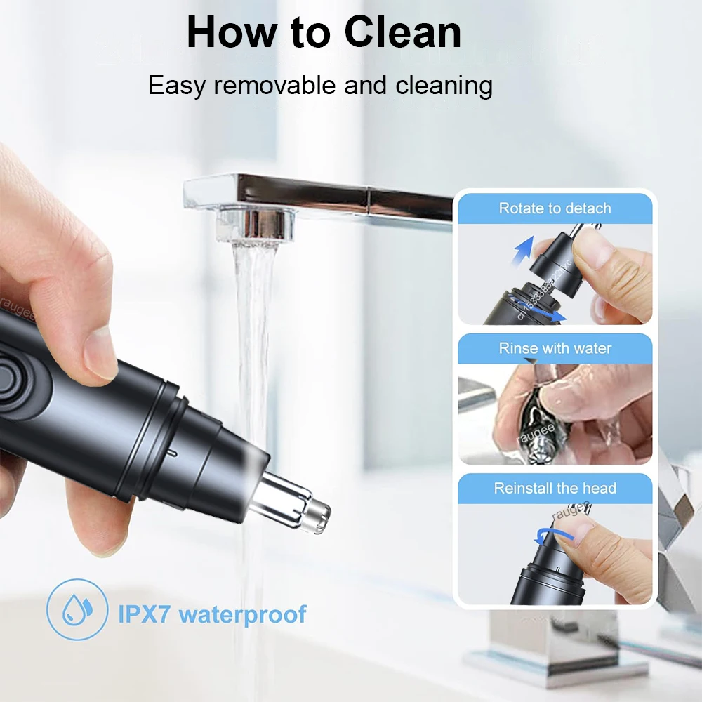 Nose Hair Trimmer for Men Mini Nose Hair Remover USB Rechargeable Portable Nose Hair Clipper Electric Nose and Ear Hair Trimmer