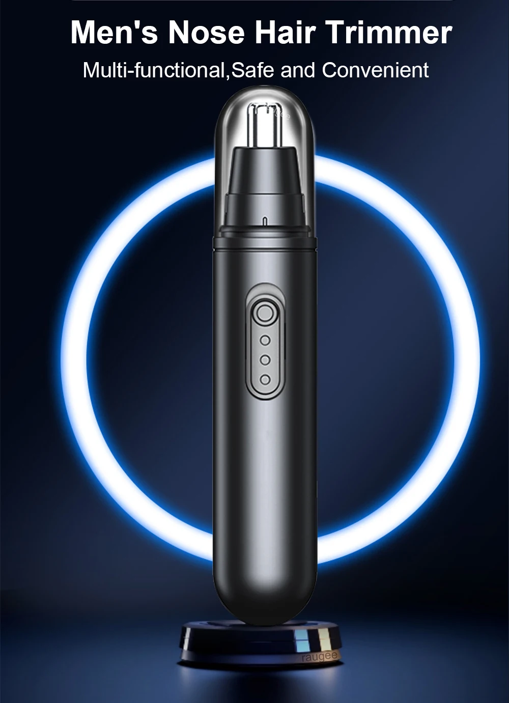 Nose Hair Trimmer for Men Mini Nose Hair Remover USB Rechargeable Portable Nose Hair Clipper Electric Nose and Ear Hair Trimmer