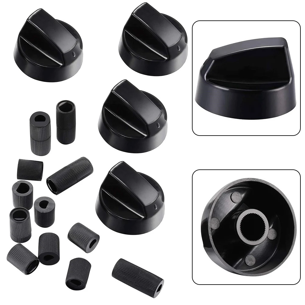 Control Knobs With Adapters Versatile Control Knobs Set Knobs & 12 PCS Adapters For Stoves & Ovens Control Knob