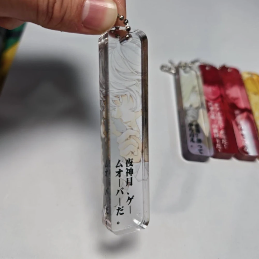 Anime Death Note Cosplay Yagami Light MisaMisa Keychain Acrylic Key Chain Backpack Decoration Keyring Halloween Props