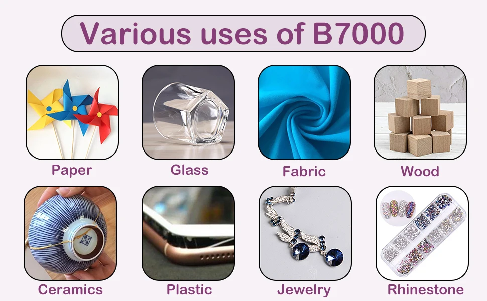 B7000 Semi-Fluid High-Viscosity Clear Adhesive for Gemstones, Diamonds, Rhinestones, and Jewelry Making – 15ml