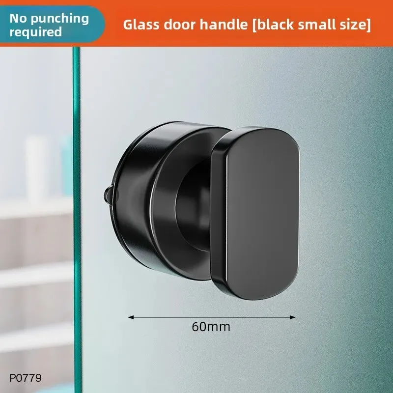 No Drilling Bathroom Safety Grab Bar Anti-Slip Shower Handle with Suction Cup Stable Grip Support for Bathtub Glass Door Elderly