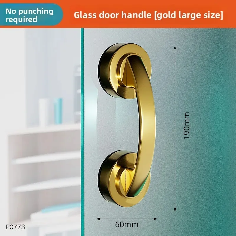 No Drilling Bathroom Safety Grab Bar Anti-Slip Shower Handle with Suction Cup Stable Grip Support for Bathtub Glass Door Elderly