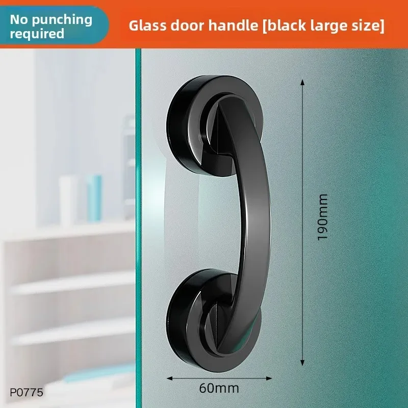 No Drilling Bathroom Safety Grab Bar Anti-Slip Shower Handle with Suction Cup Stable Grip Support for Bathtub Glass Door Elderly