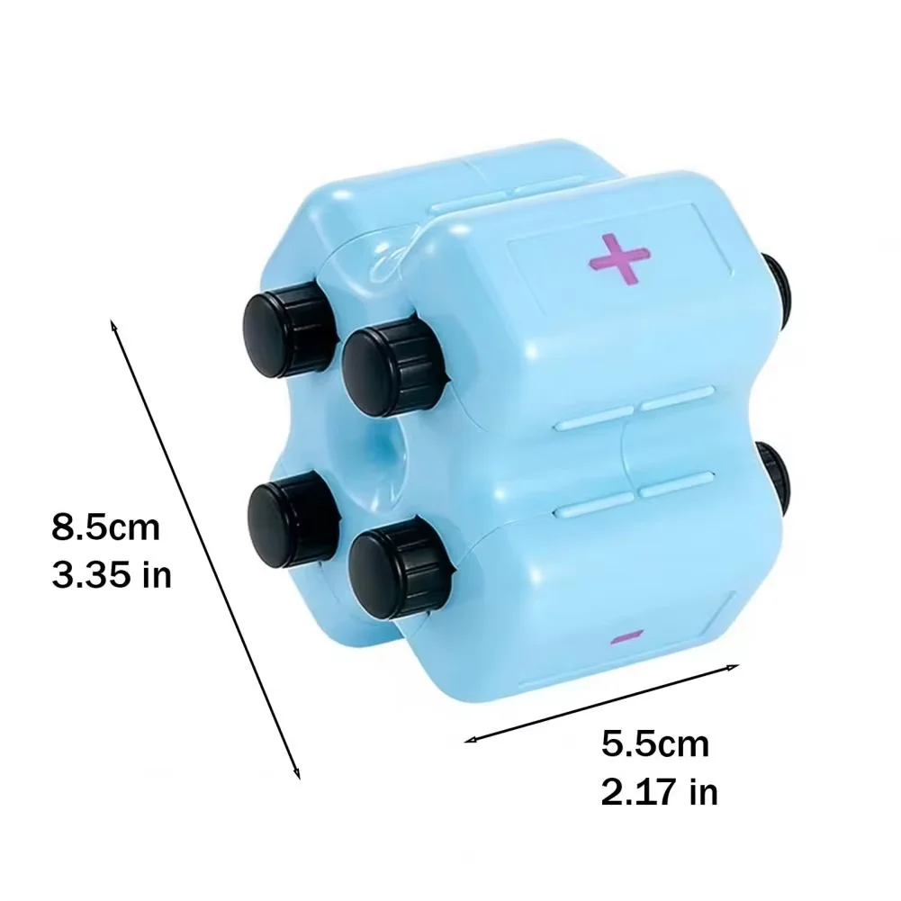 Reusable 4-in-1 Math Roller Stamp Set with Ink, Random Addition, Subtraction, Multiplication, and Division Practice Tool