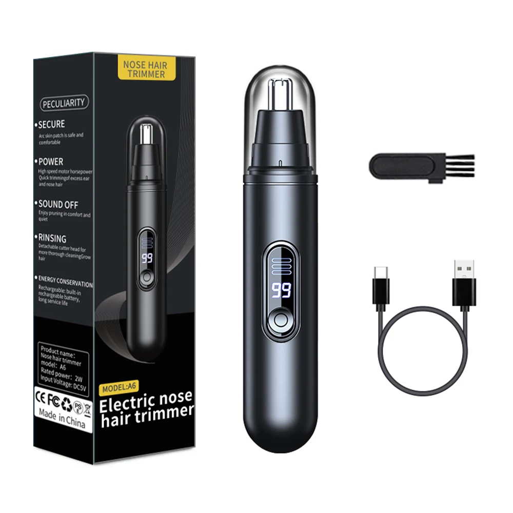 Nose Hair Trimmer Portable Nose Hair Remover for Men Electric Nose and Ear Hair Trimmer USB Rechargeable Mini Nose Hair Clipper