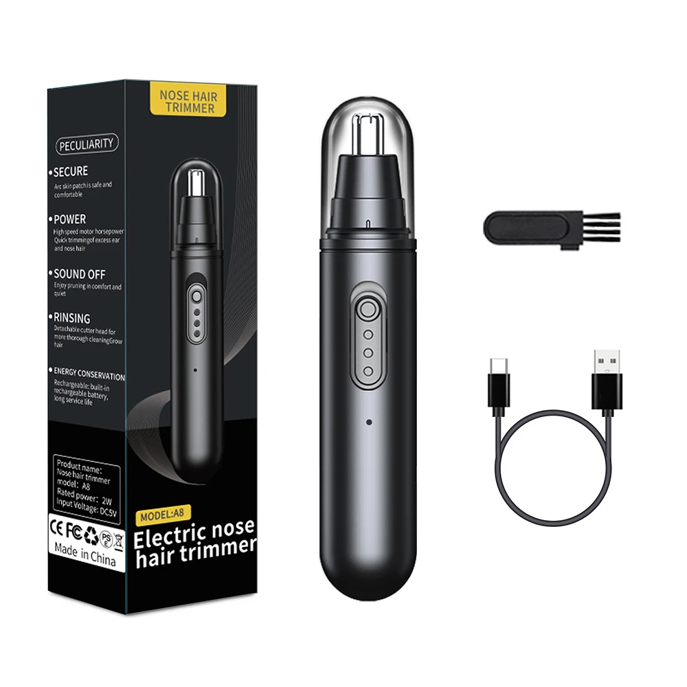 Nose Hair Trimmer Portable Nose Hair Remover for Men Electric Nose and Ear Hair Trimmer USB Rechargeable Mini Nose Hair Clipper