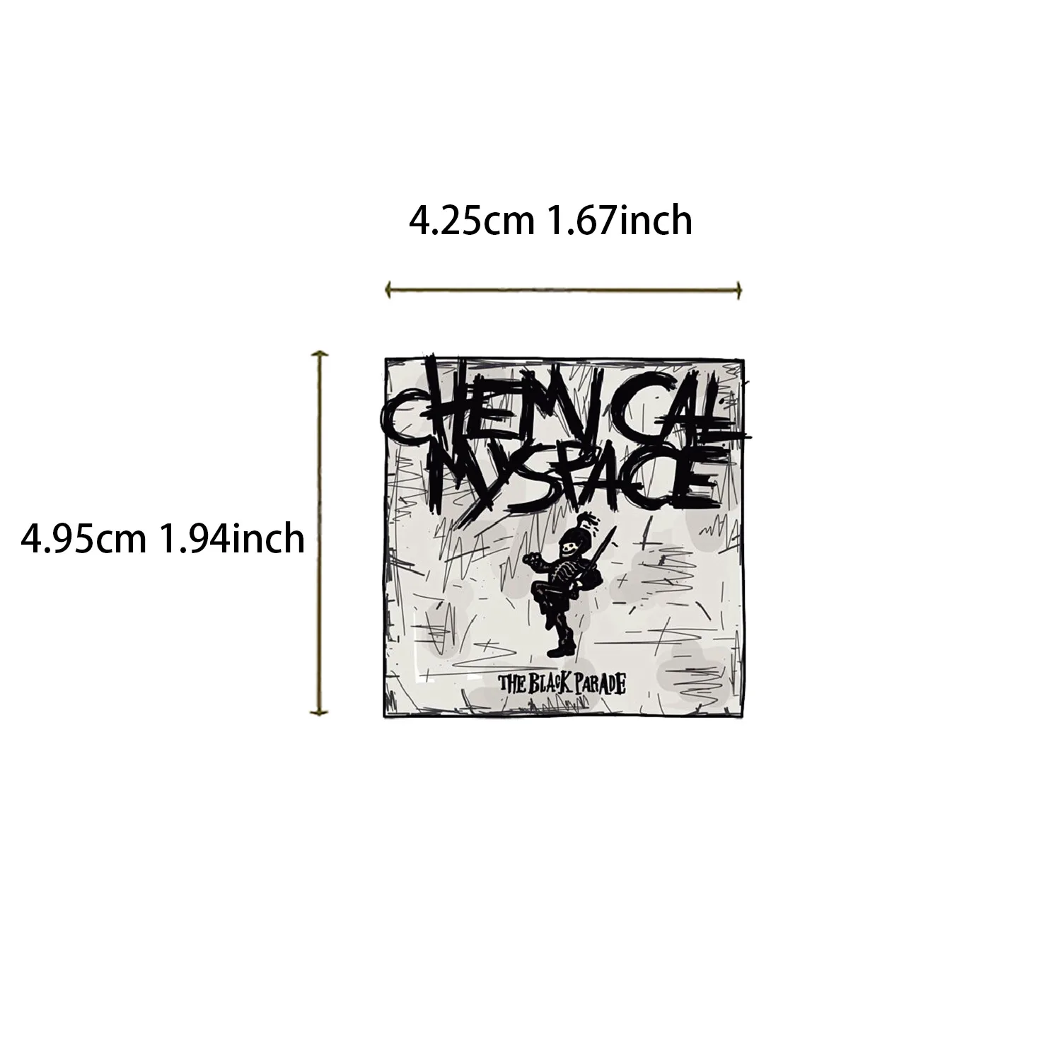 100Pcs My Chemical Romance Stickers Cartoon Decal for Laptop Phone Guitar Luggage Waterproof Graffiti Vinyl Stickers
