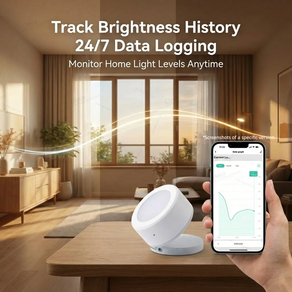 ZigBee Smart Light Sensor Luminance Illumination Brightness Detector Battery Operated Option Support Zigbee2mqtt Smart Life TUYA