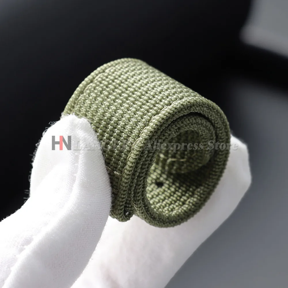 20mm 22mm Ribbed Nylon Strap for Omega for Seiko for Tudor Woven Canvas Fabric Watch Band Military Sport Quick Release Bracelets