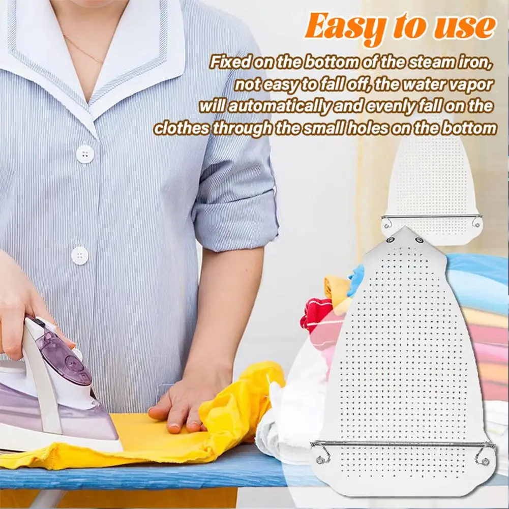 Iron Covers, Teflon Iron Shoe Protector Anti-Slip Design Anti-Scorch Base Protect Clothes for Home Tailor Shop 0.2mm