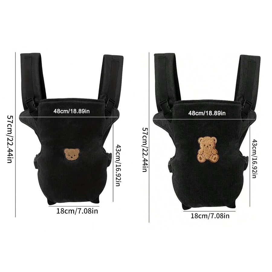 1Pc Ergonomic Multifunctional Baby Carrier - 4-in-1 Portable Baby Travel Gear, with Adjustable and Comfortable Front and Back Straps, the Perfect Gift for Baby's Baby Shower, Halloween, Christmas, and New Year