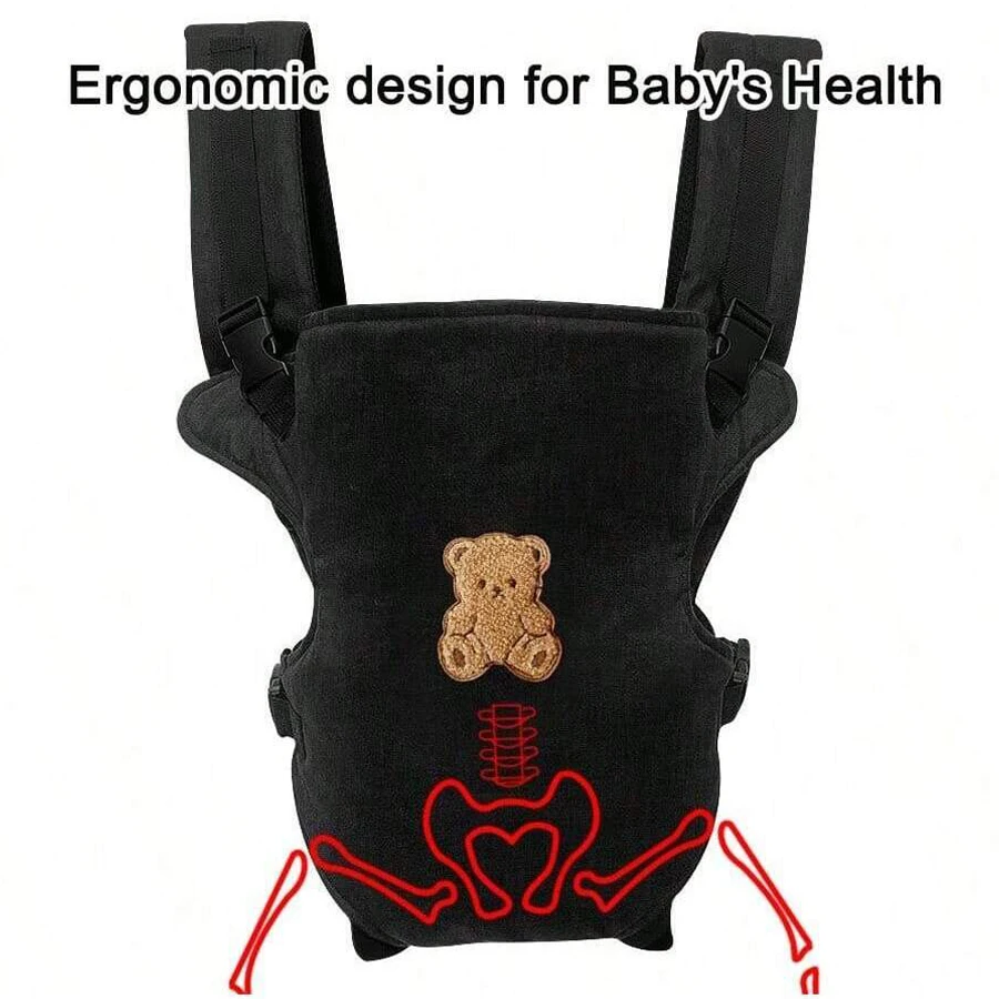 1Pc Ergonomic Multifunctional Baby Carrier - 4-in-1 Portable Baby Travel Gear, with Adjustable and Comfortable Front and Back Straps, the Perfect Gift for Baby's Baby Shower, Halloween, Christmas, and New Year